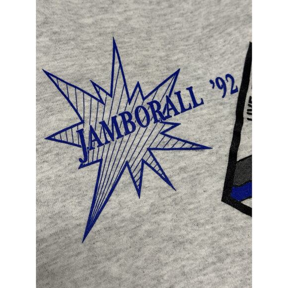 NWT Vintage Jerzees BSA Indianhead Council Jamborall 1992 XL Gray Sweatshirt - Picture 4 of 11